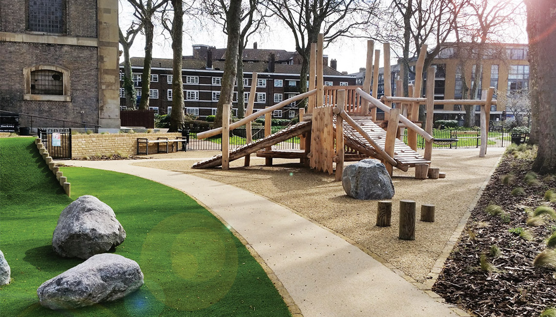 Community play area designed and built by Groundwork