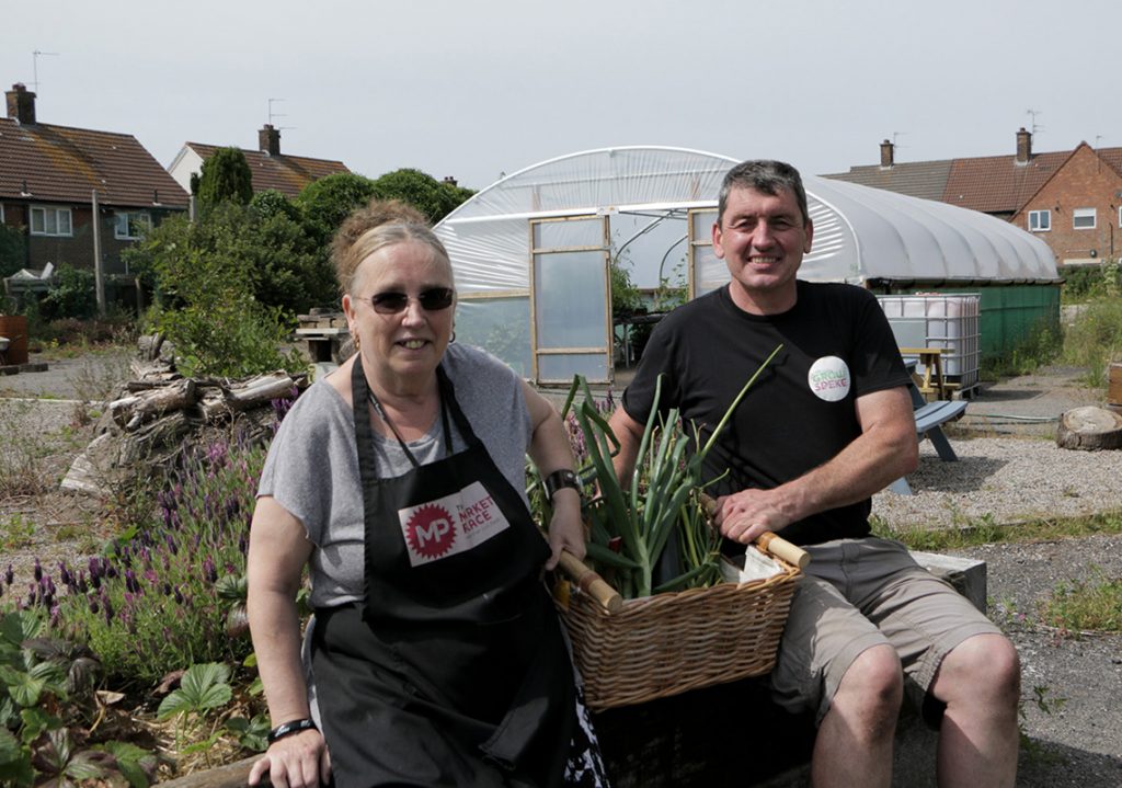 Grow Speke donating produce to The Market Place