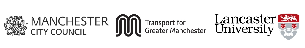 Partner logos - MCC TfGM and Lancaster University