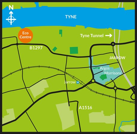 eco centre map