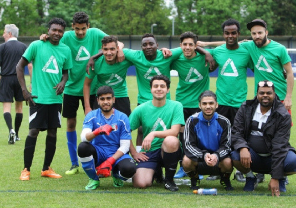 Footballers go green in a bid to win the Herts Homeless World Cup