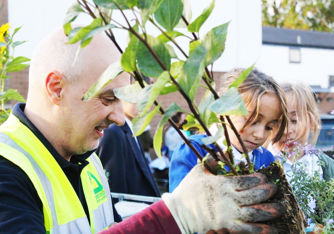 Planting with children