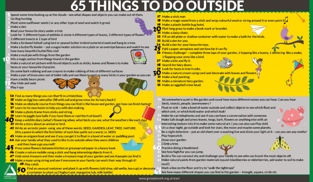 65 things to do outside