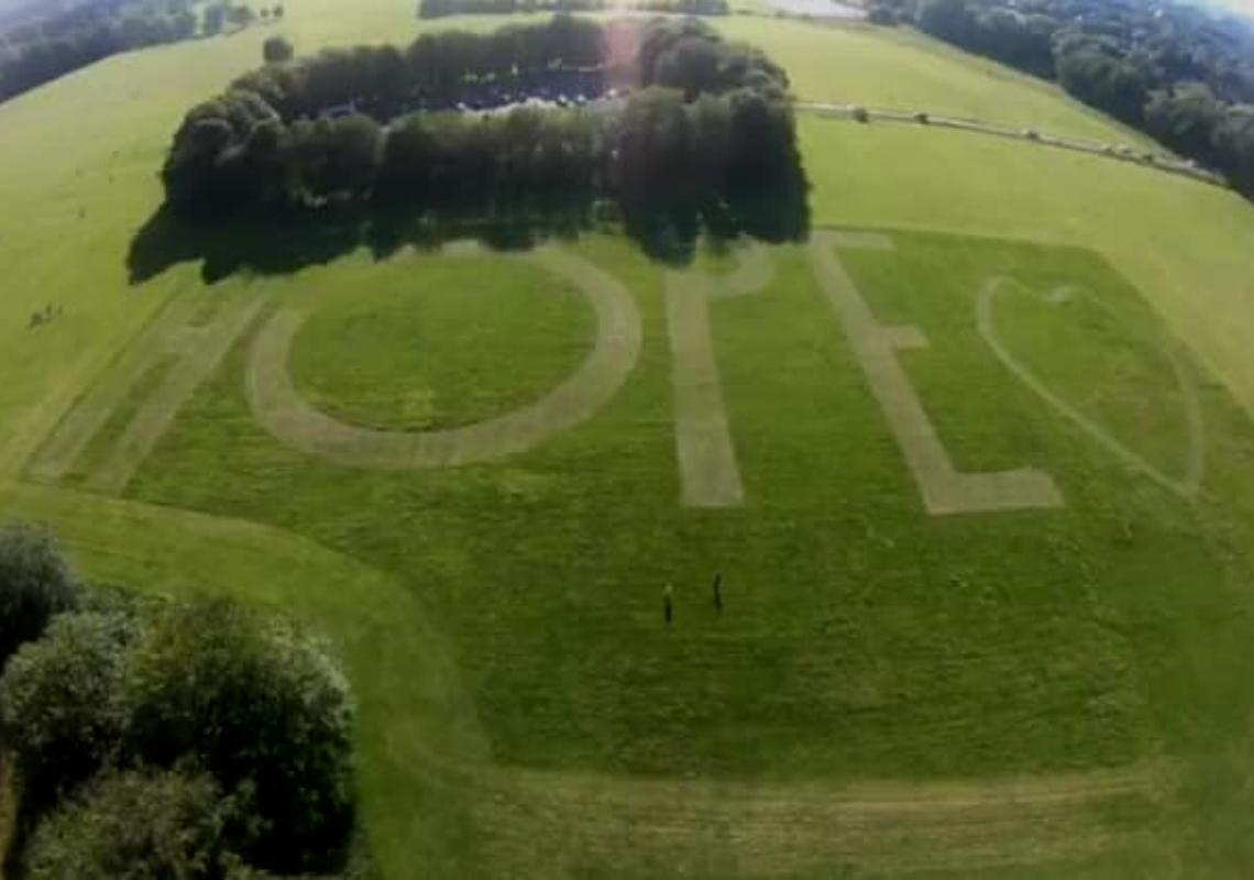 Turn Moss HOPE in field