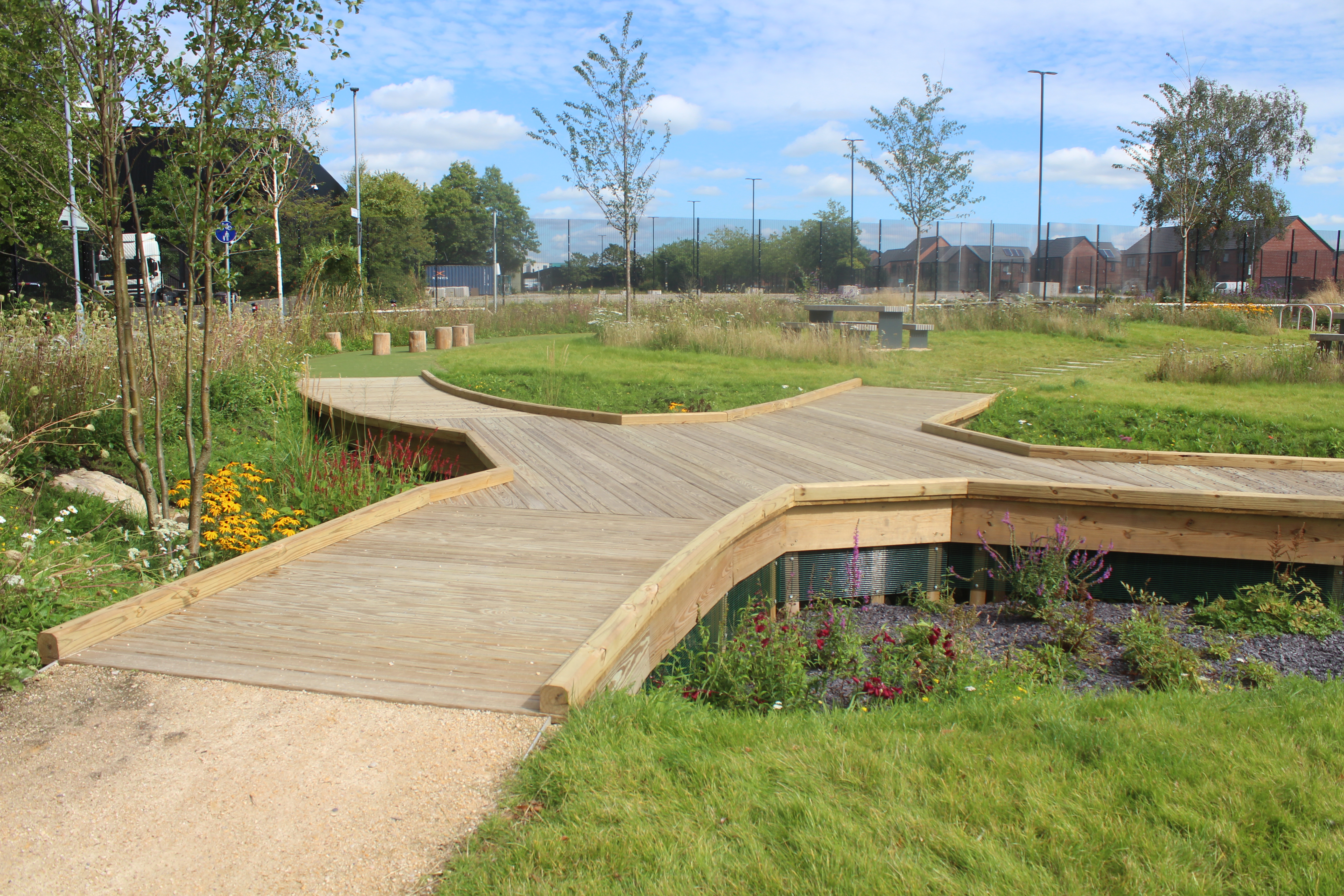 Rain Garden Pontoon Deck