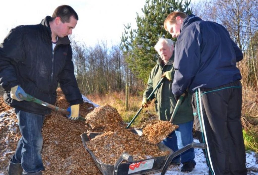 Volunteers at Monkton Community Woods