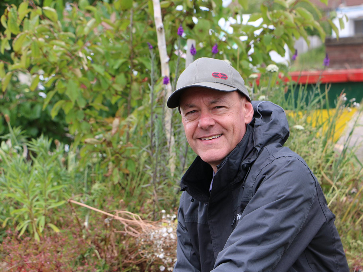 Colin on site at Grow Speke