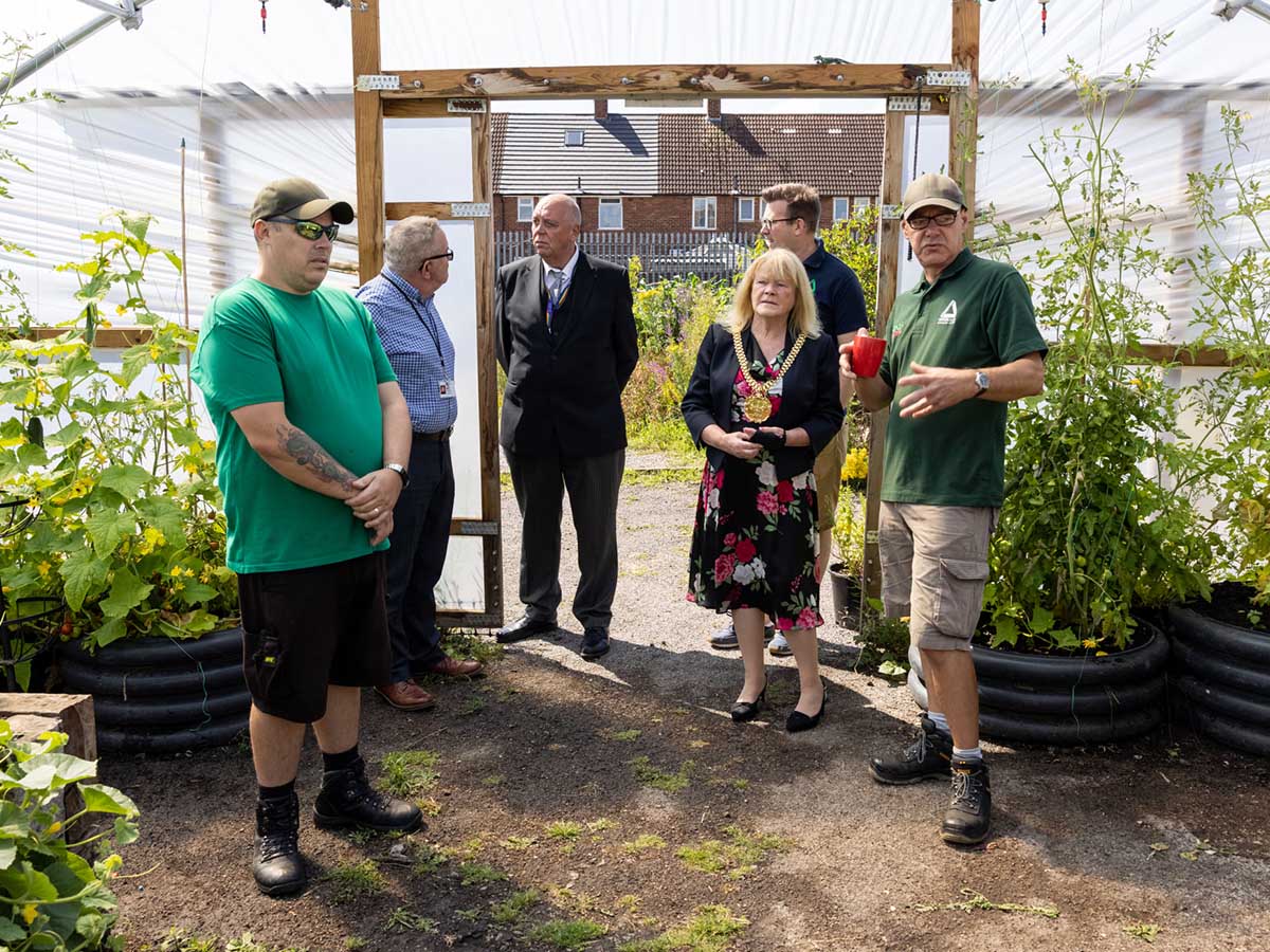 Mayor visits Grow Speke