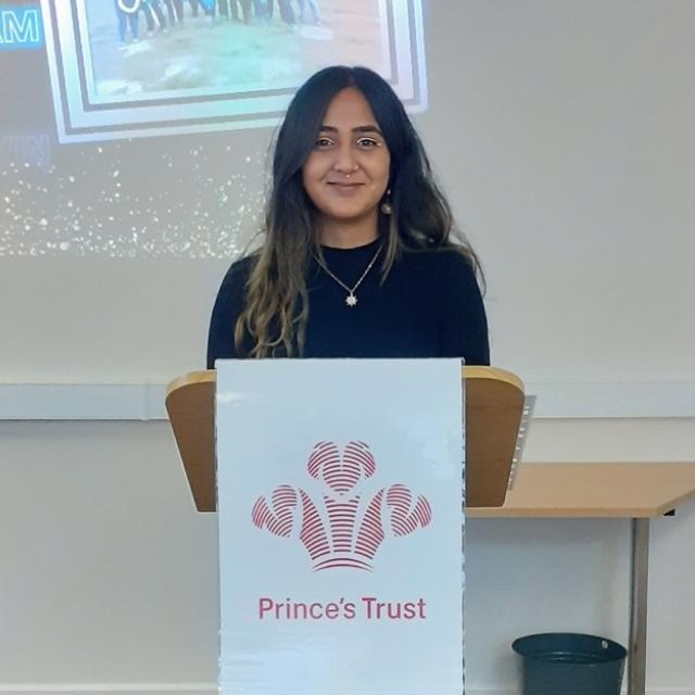 Faiza on the Prince's Trust programme
