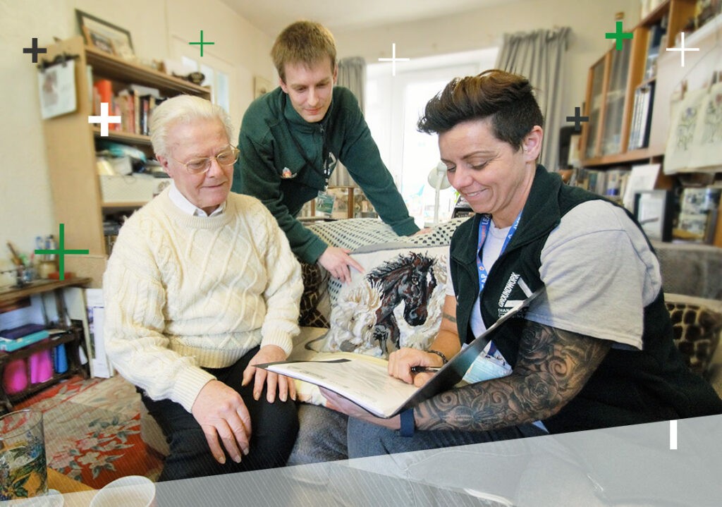 Image of A Green Doctor working with a Housing Association client