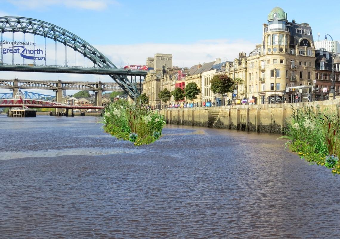 Groundwork Installs World’s First High Tide Floating Ecosystem at Newcastle Quayside