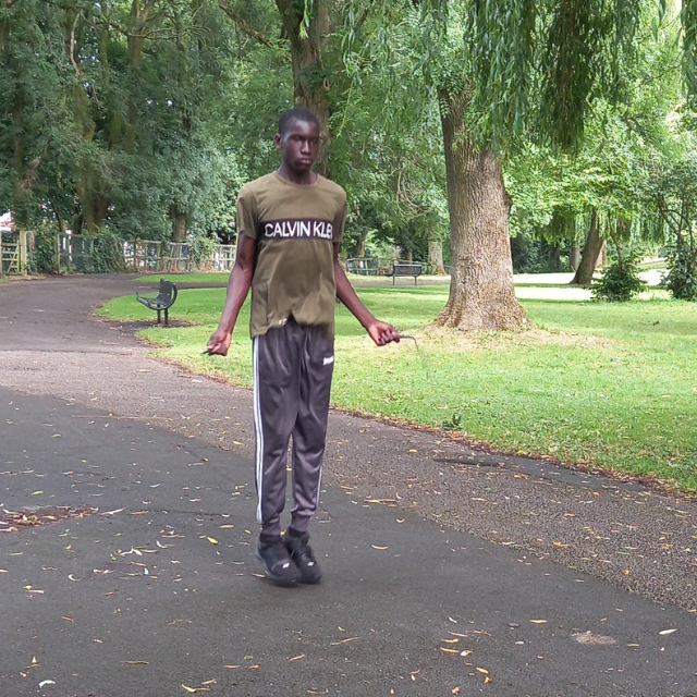 Mo taking part in youth work activities