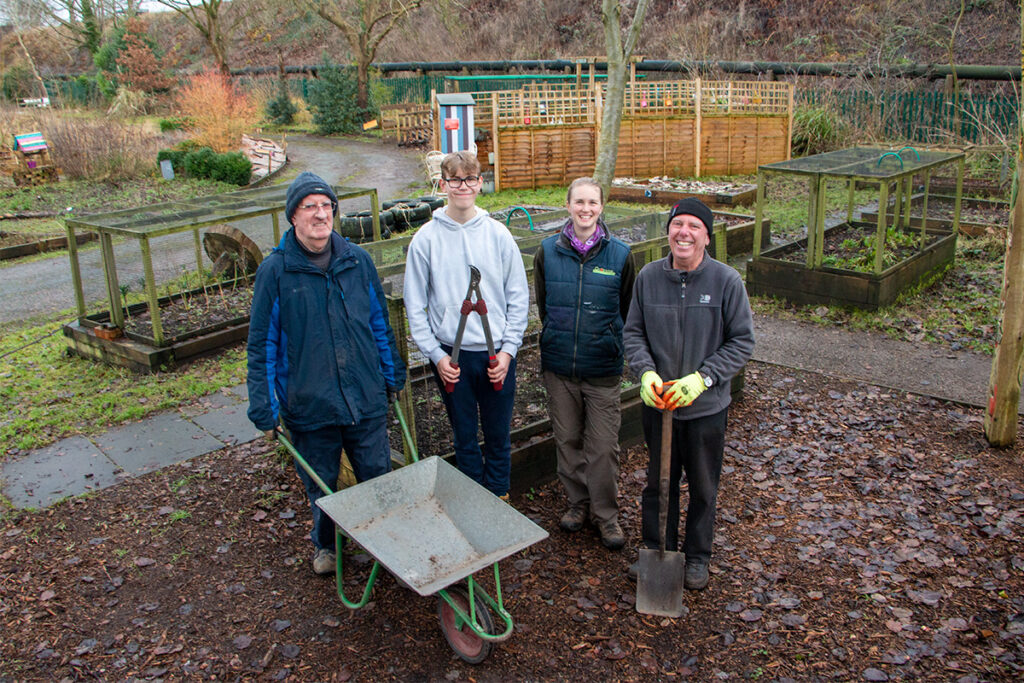 VOLUNTEERS AT THE ALLOTMENT