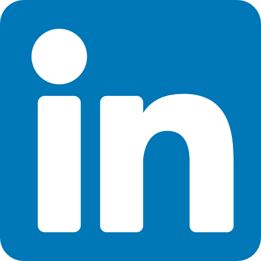 Logo of LinkedIn social media platform.  Logo shows the letters I and N in lower case letters in white with a blue backgrond