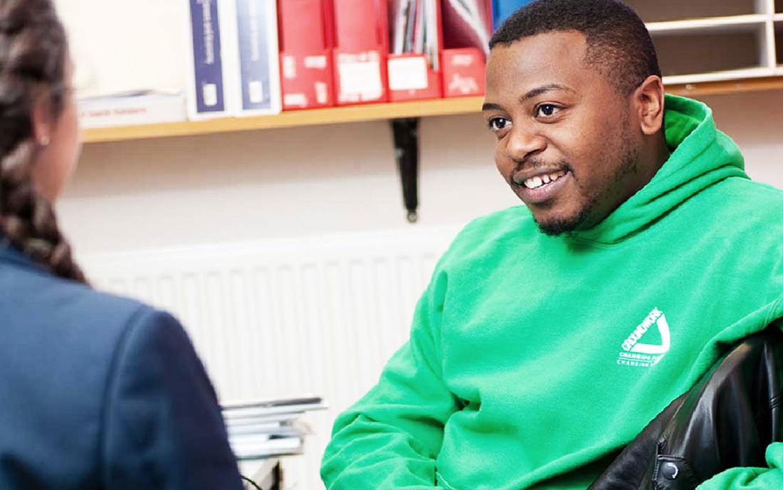 Groundwork achievement coach supporting a school pupil