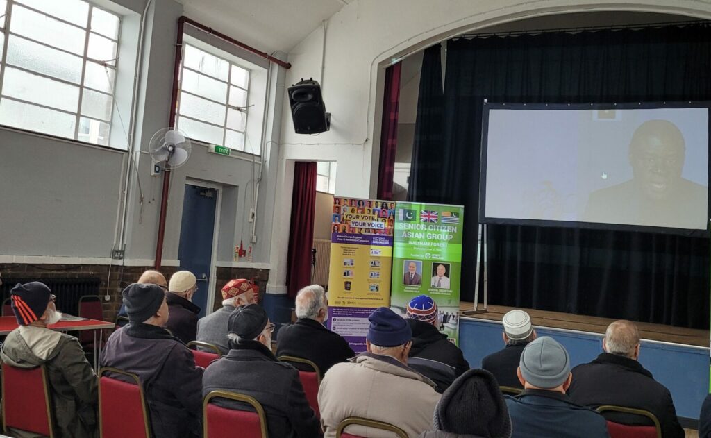 Voice for Change Voter ID information event with older Londoners