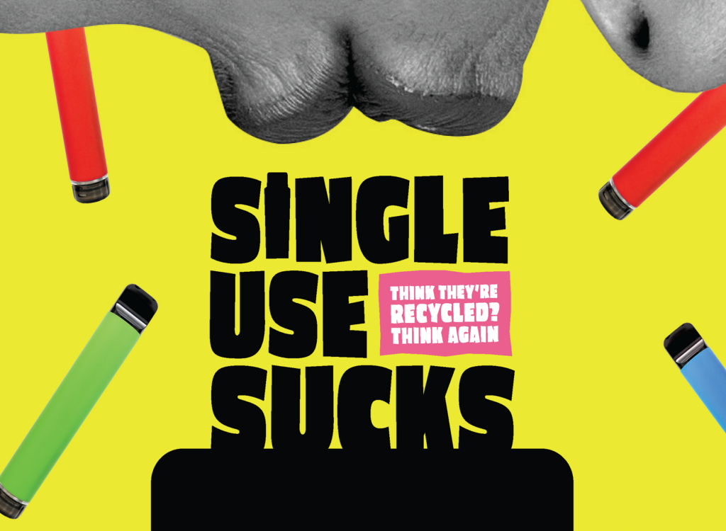 Single use sucks campaign graphics