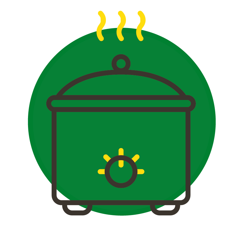 illustration shows slow cooker