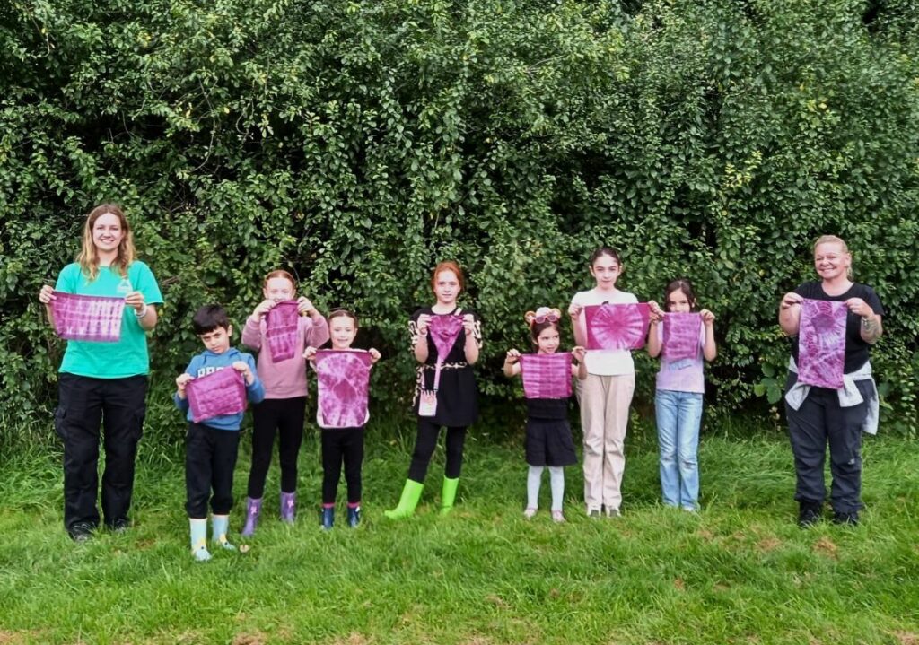 Janine and the team delivering Outdoor Learning sessions
