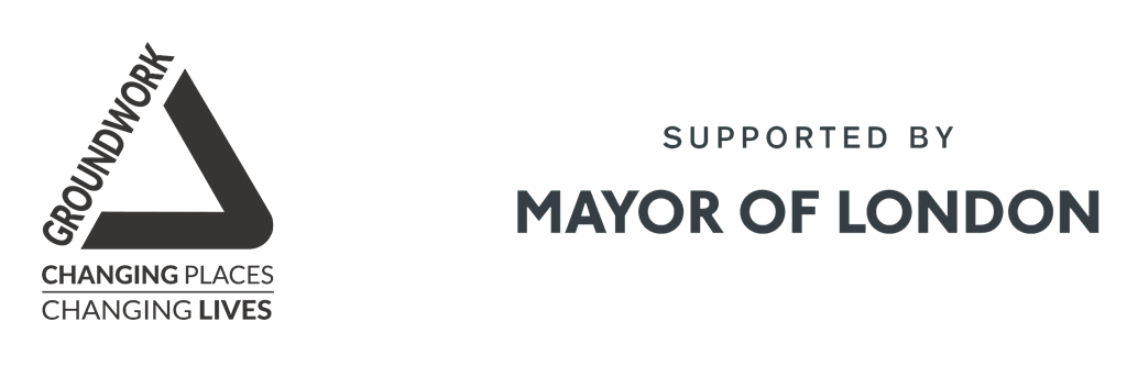 Groundwork London and supported by Mayor of London logo lockup