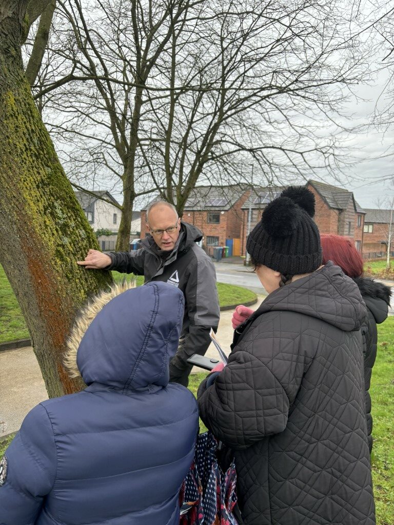 Groundwork employee giving a tour of local nature