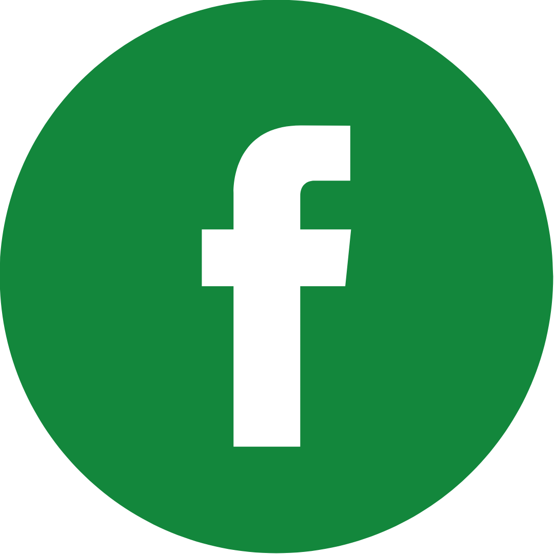 Facebook logo in green