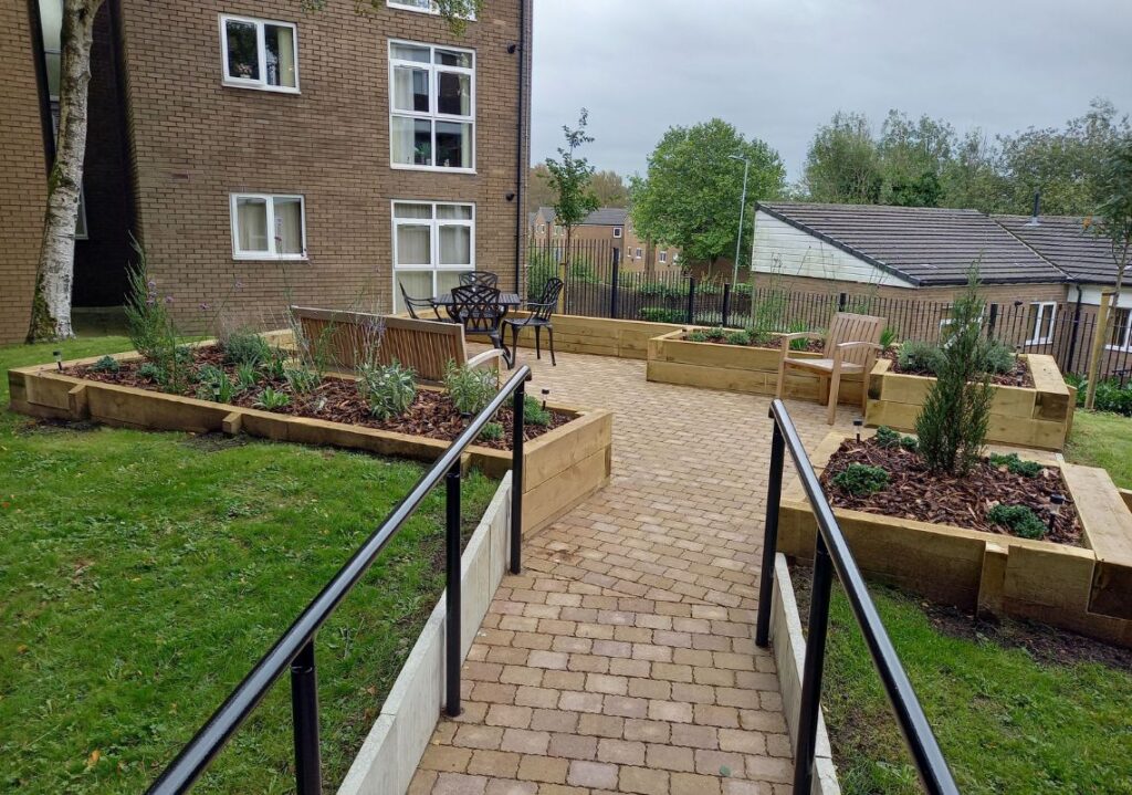 New assisted living community green space 