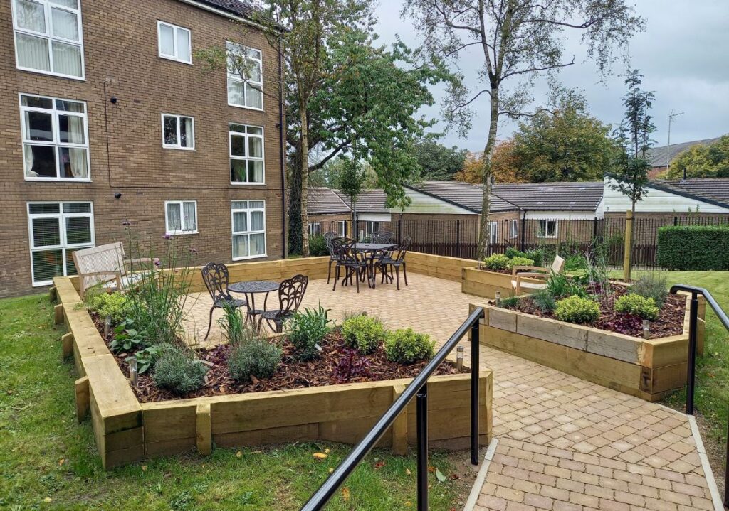 New assisted living community green space 