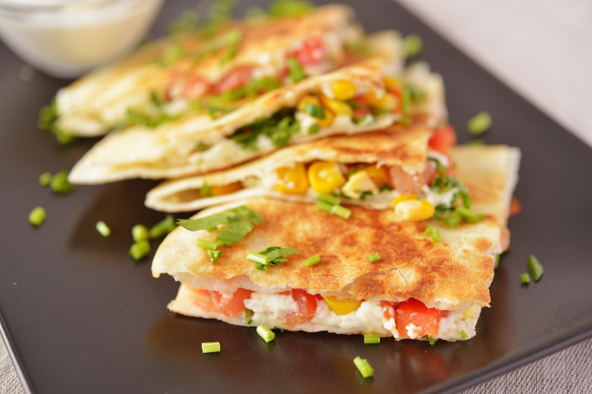 Vegetable quesadillas