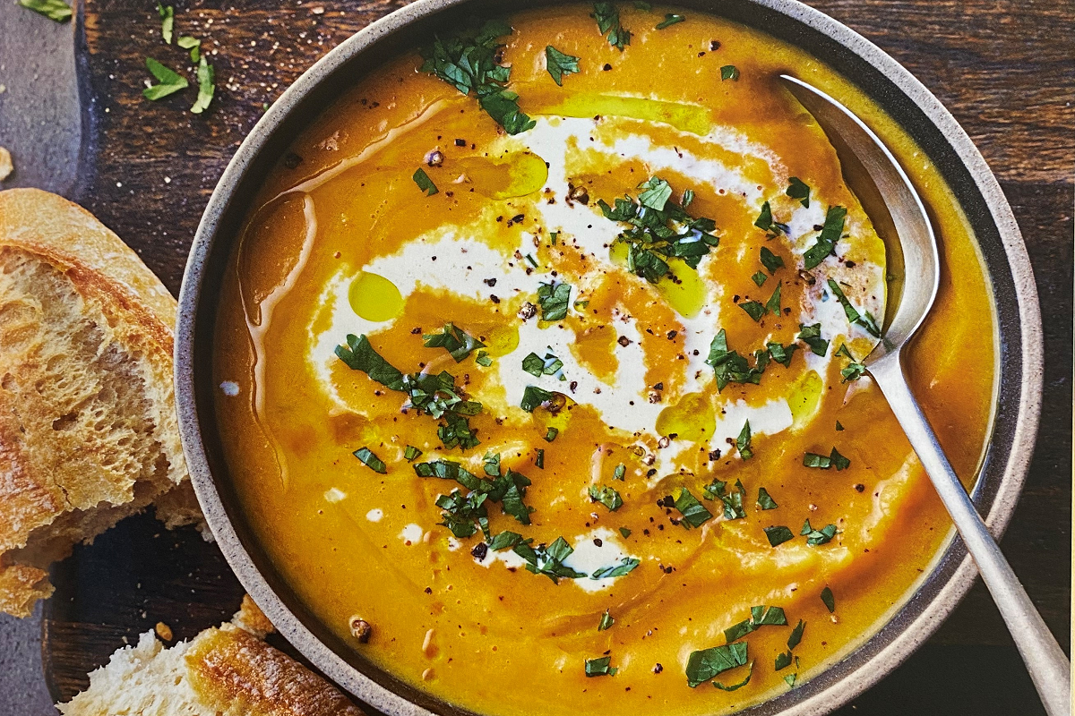 Carrot and coriander soup