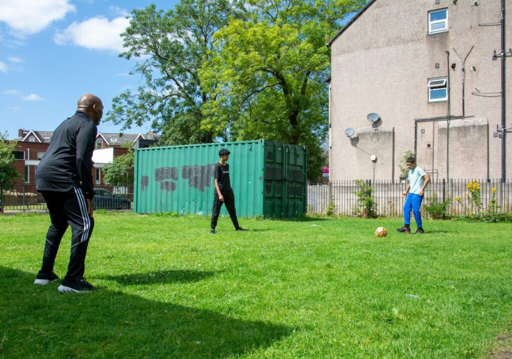 Young people playing sports at Crumpsall & Chrolton youth clubs