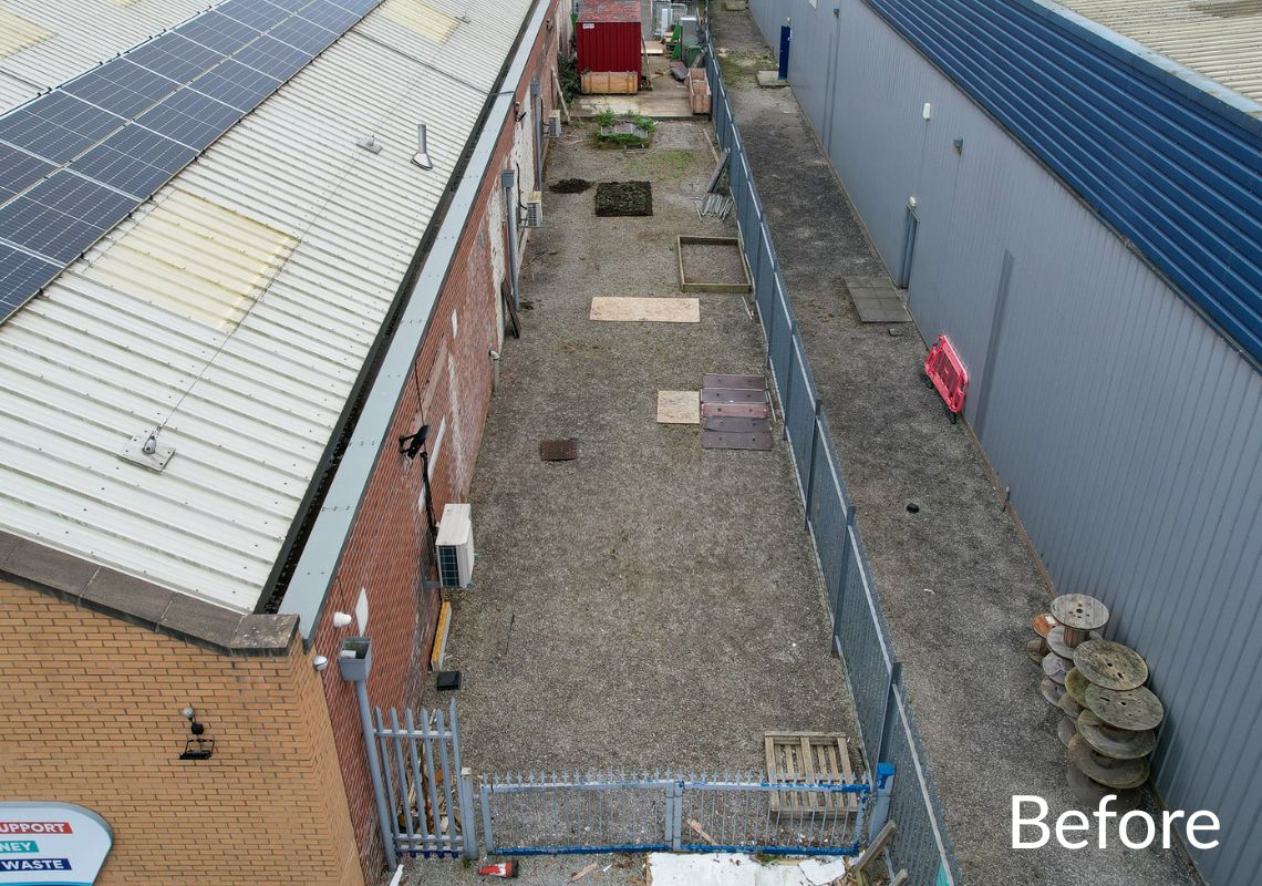 Before the community garden was created