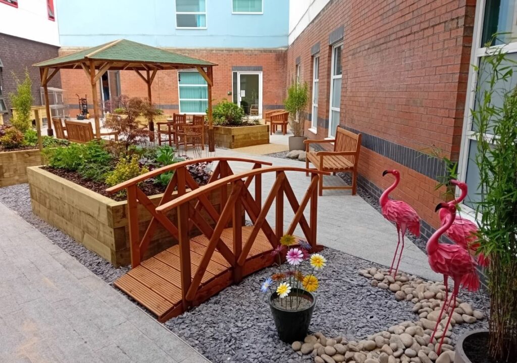 Therapeutic features of the garden