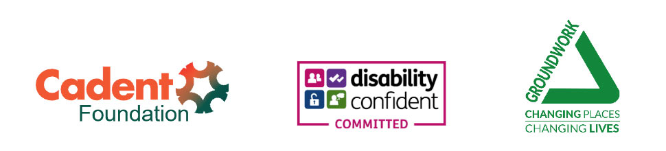 Logos - Cadent Foundation, Disability Confident and Groundwork London