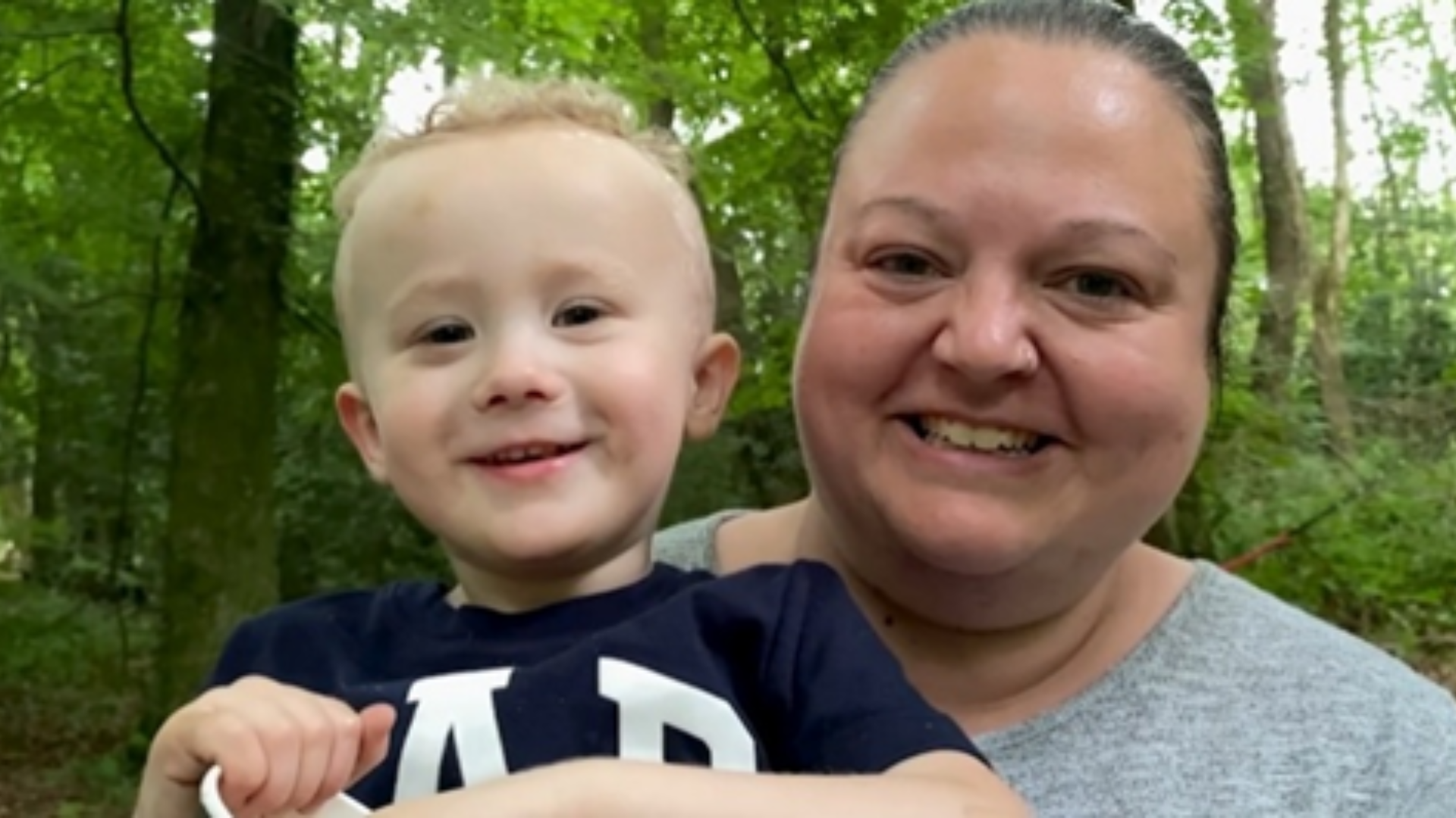 Photo of a mum with her son in the outdoors