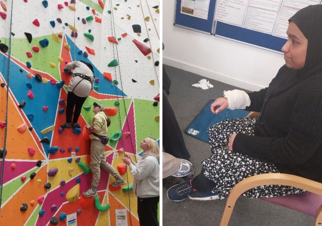 Minaal taking part in King's Trust activities