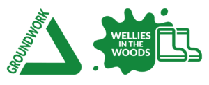 Wellies in the woods logo