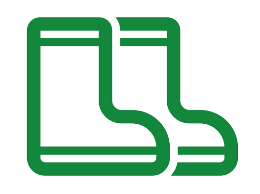 Green wellies logo
