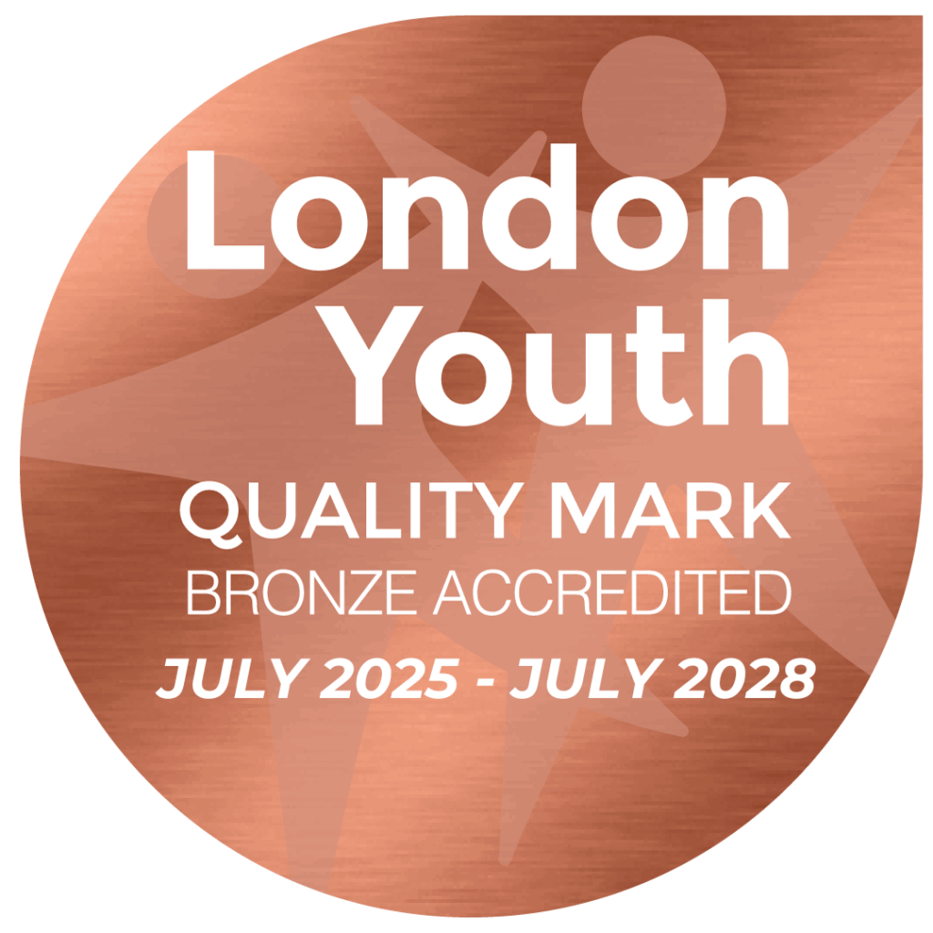 London Youth Quality Mark Bronze accredited july 2025 - 2028