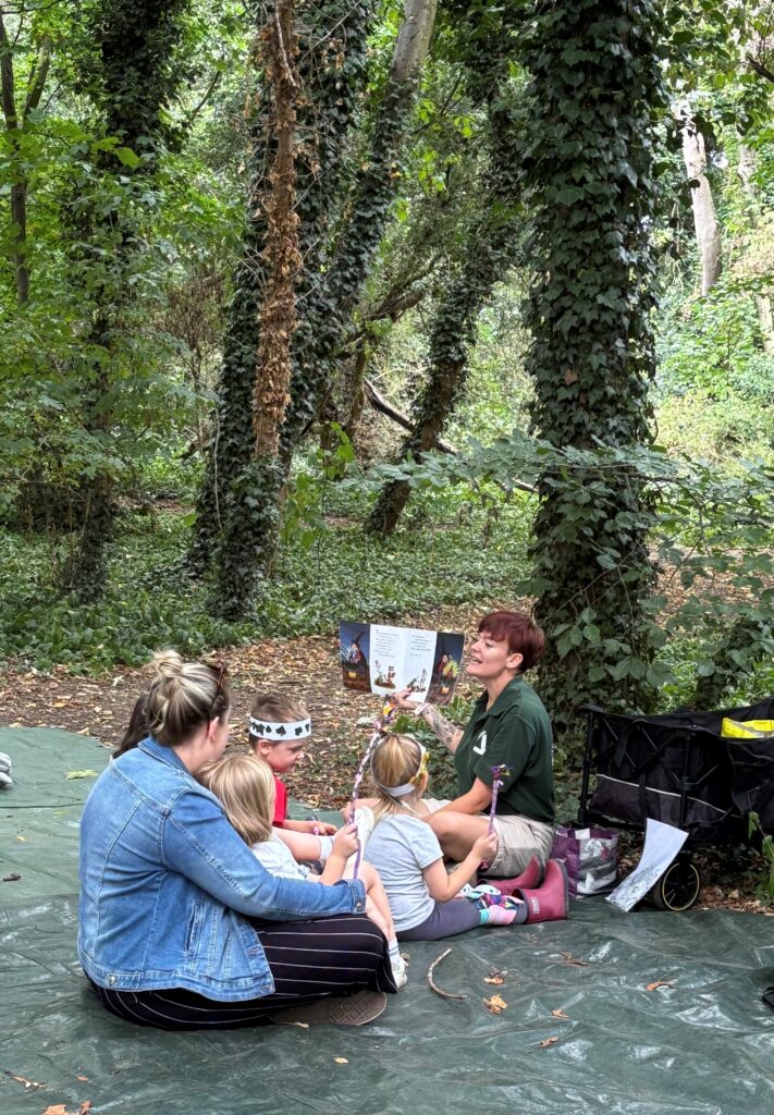 Photo of Megan and her small children