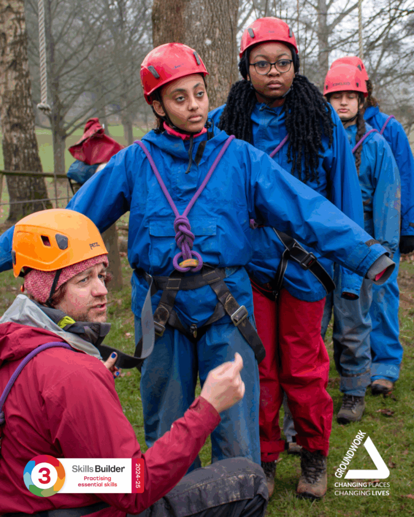 Greig City Academy Students at Woodland centre, an outdoor education residential managed by Groundwork London
