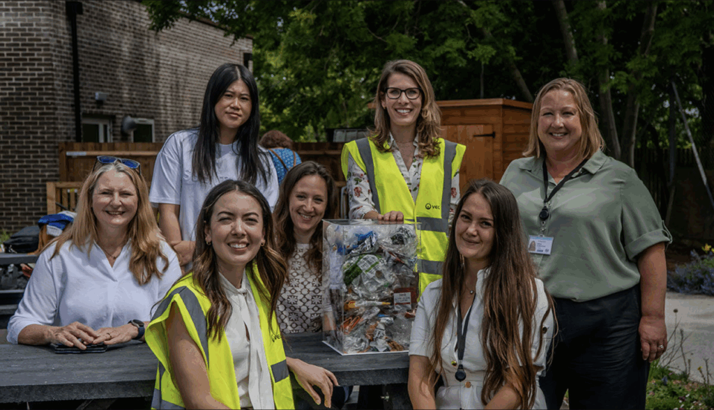 Groundwork London Landscape Team at Veolia and Tesco collaboration celebrating John Scott Health Centre completion