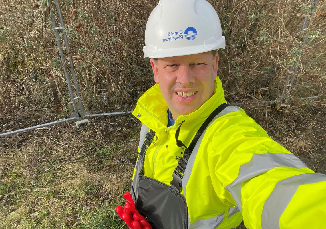 Nick in his volunteering uniform
