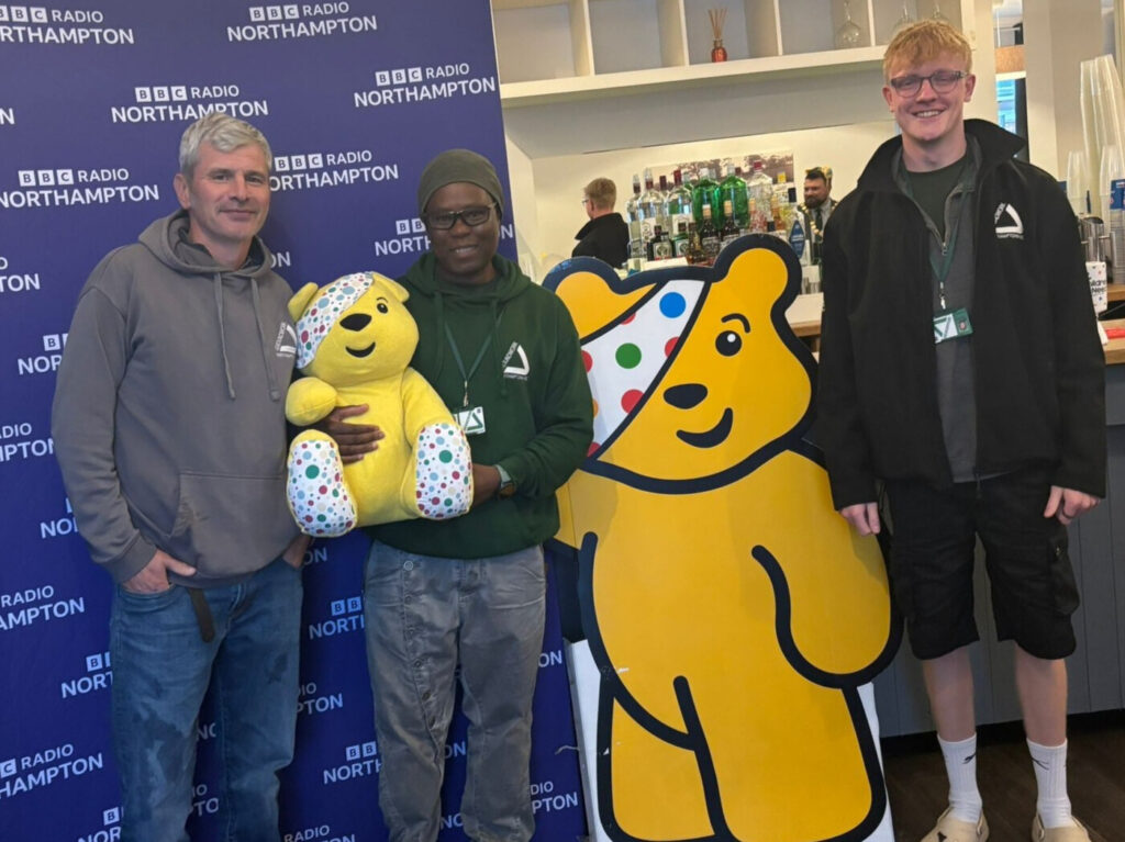 Stacey, Edgeworth and Samuel with Pudsey