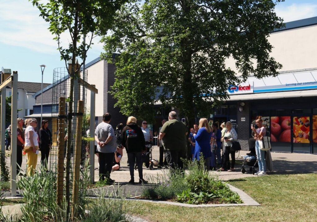 Community getting together in Brinnington
