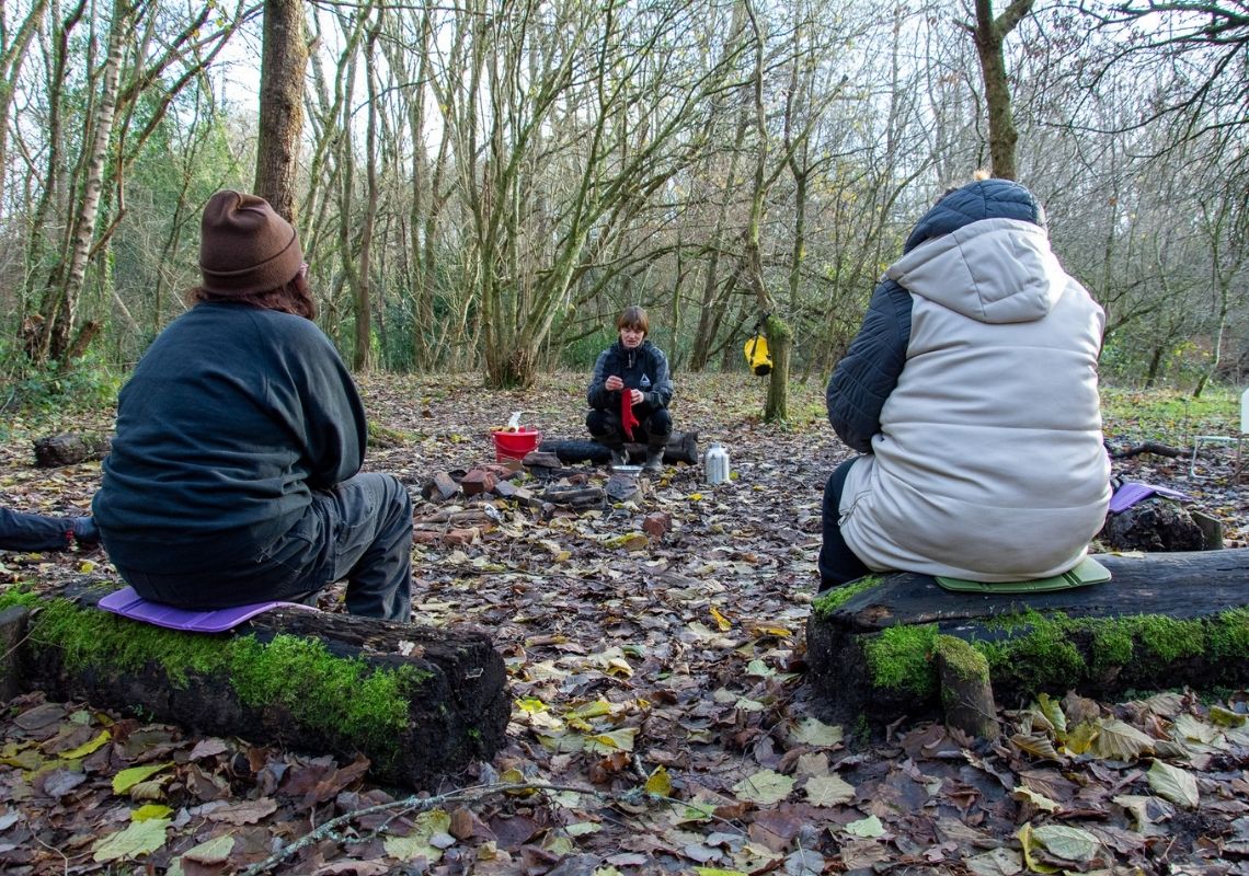 Lucy taking part in outdoor learning sessions