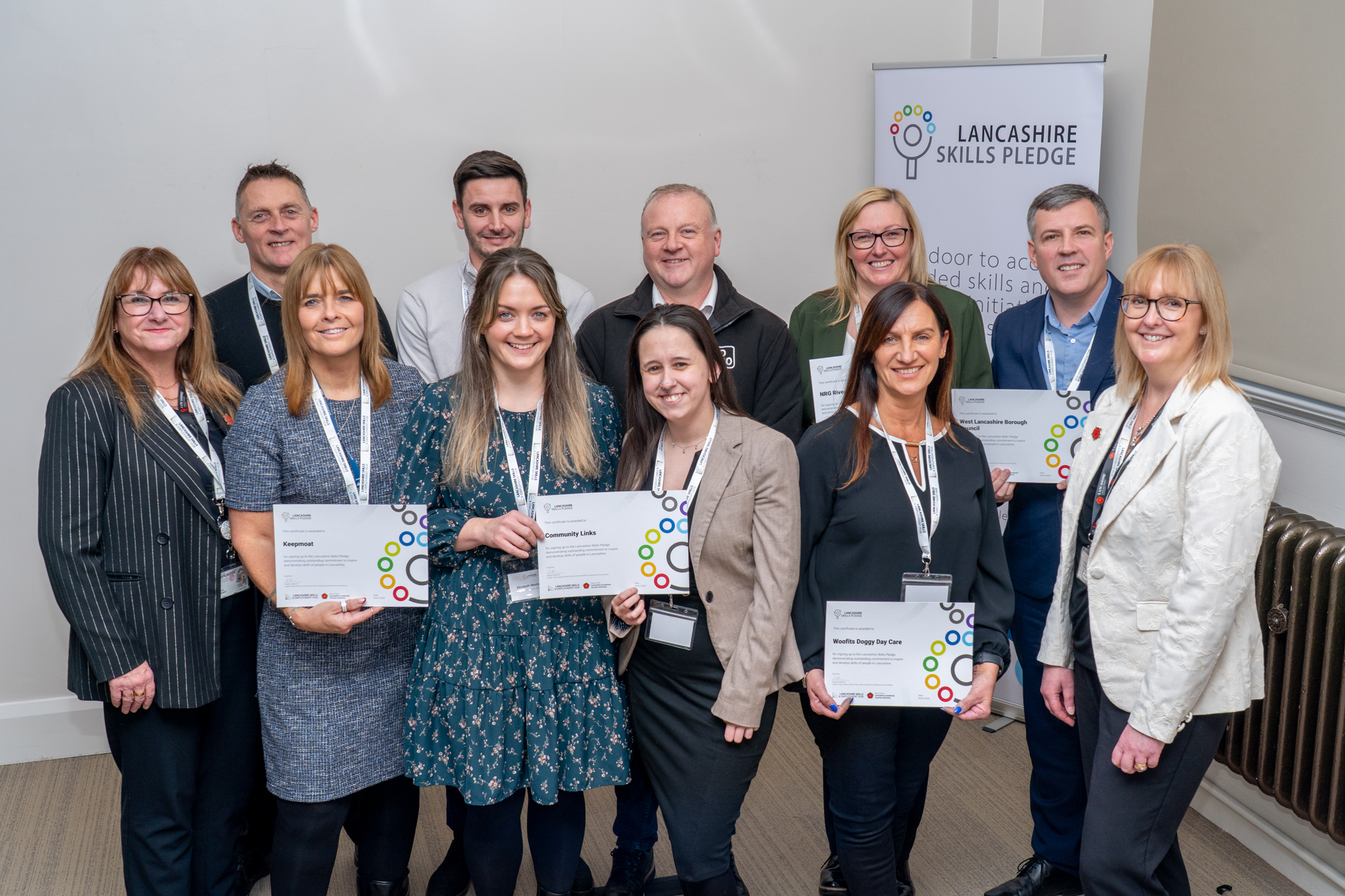 Representatives of organisations who have made Lancashire Skills Pledge