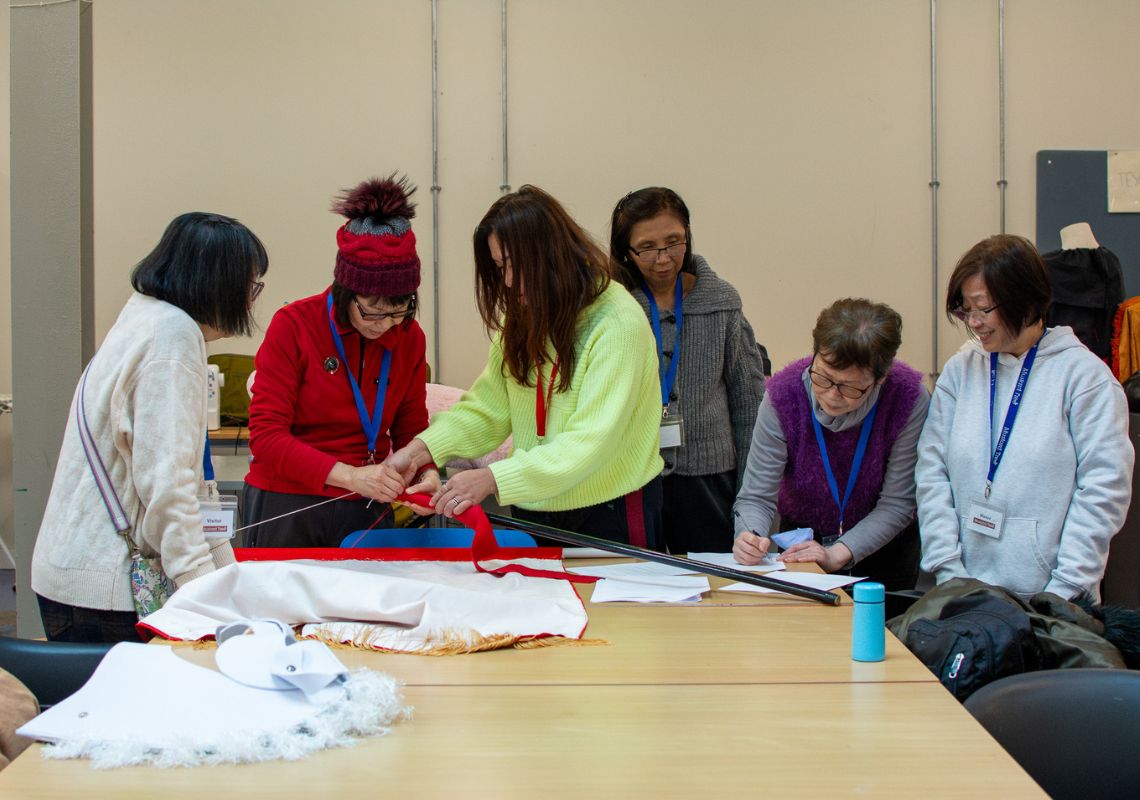 Rag Revival Manchester group working on their project