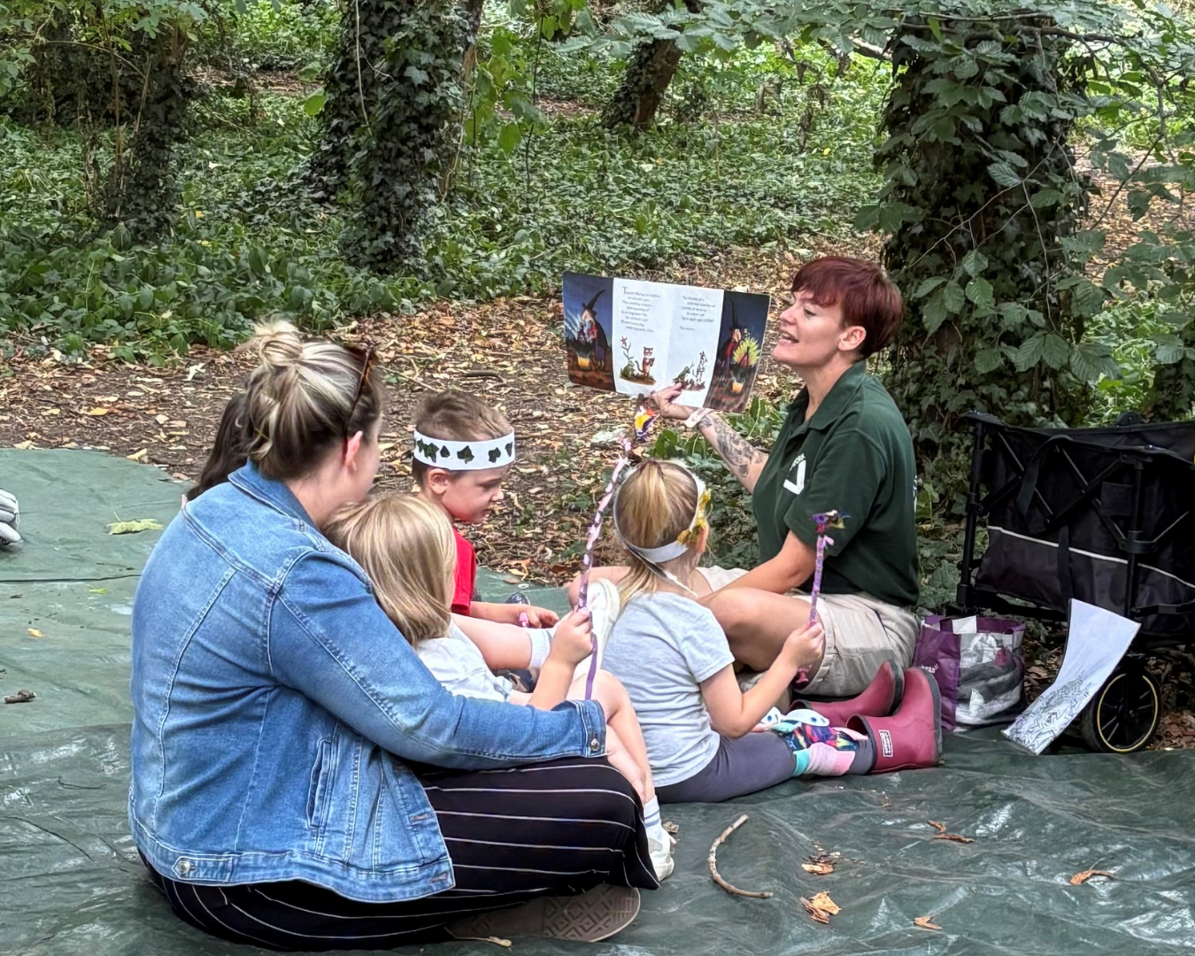 Impact of Wellies in the Woods: Photo of Megan and her children