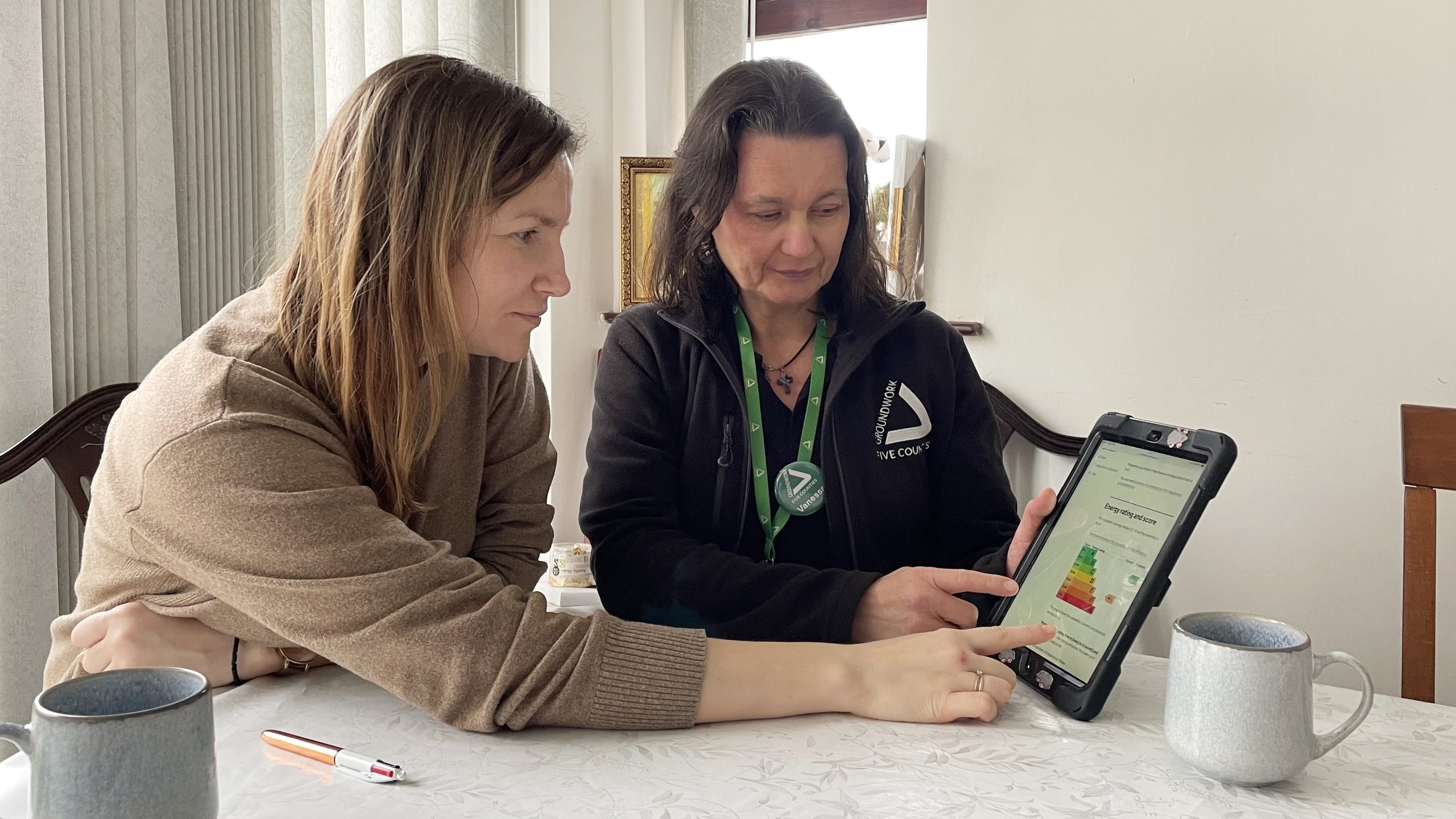 Photo of Alina with a Green Doctor
